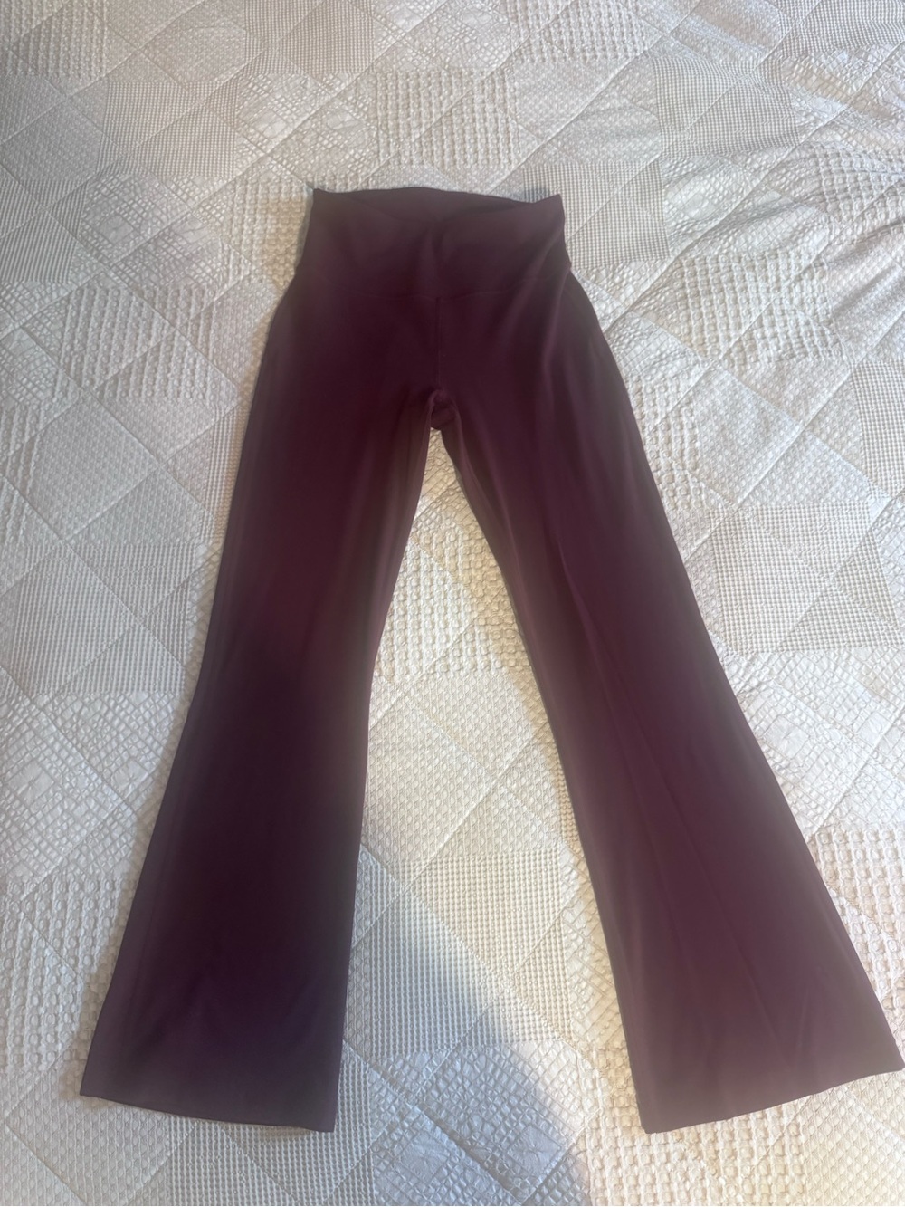 High-Rise Flare Leggings - Deep Plum - Picture 5 of 5